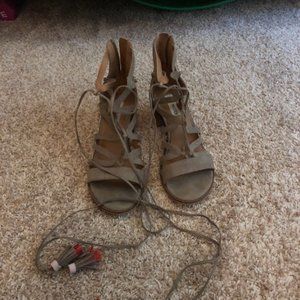 Steven Madden Lace Heel Sandals